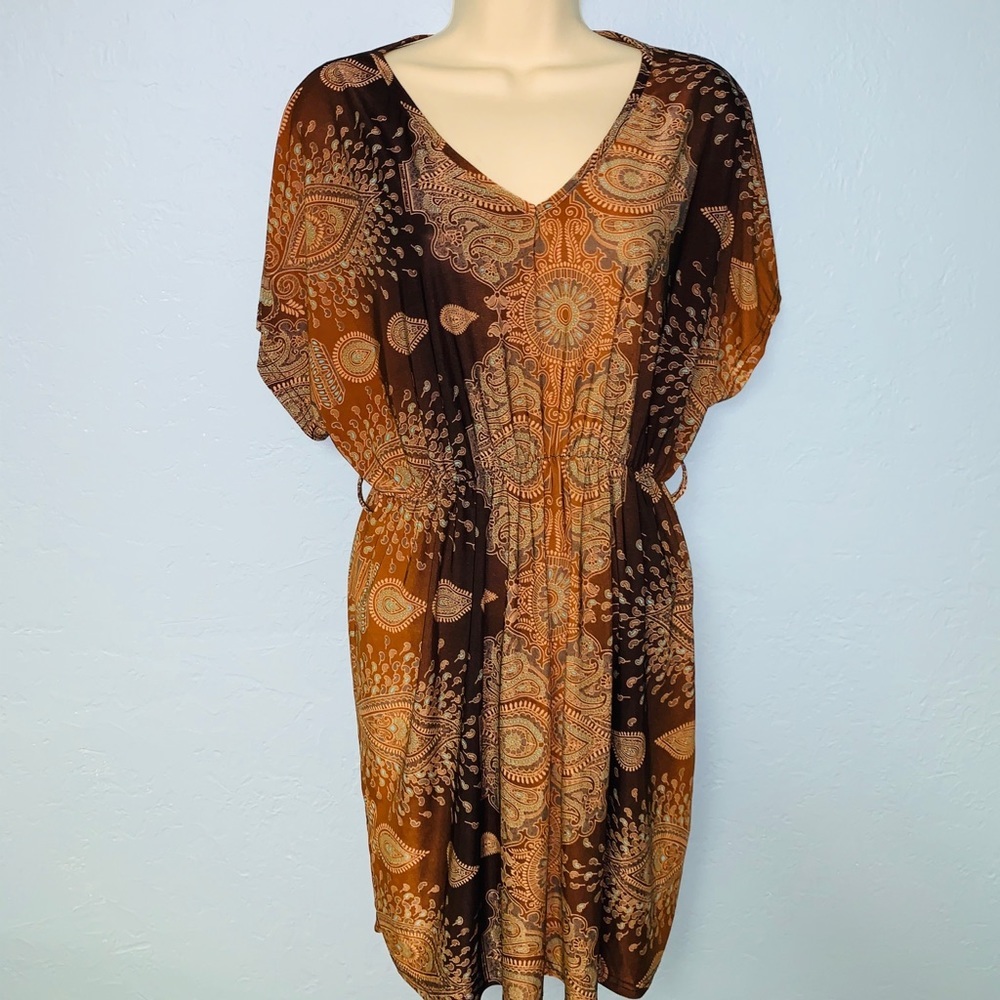 Vibrante Brand Vivid Paisley Wrap Dress  One Size